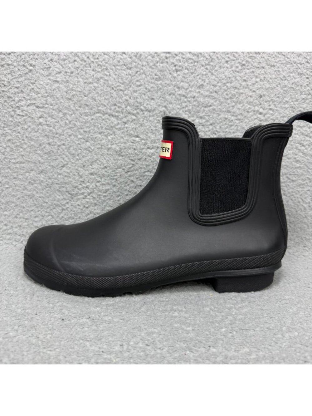 Hunter Boots Womens 10 Shoes Black Rubber Original Chelsea Rain Waterproof Ankle - Picture 2 of 11